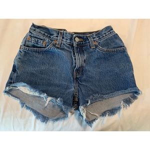 High waisted vintage denim